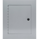 Custom 12x10x4 Flush Mount Enclosure w/ Door Punched for EtherCON/BNC/HDMI Connections - Black Anodized Panel
